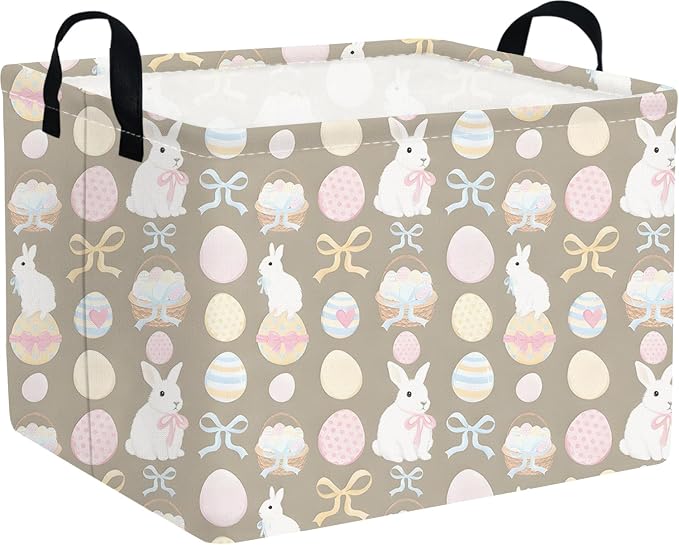 FXOLCSHE Rectangular Easter basket, Easter basket empty, Nursery Hamper by FXOCSHE