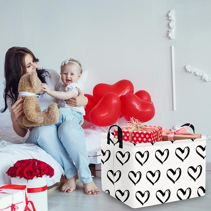 FXOLCSHE Valentines Day Gift Basket Empty, Baby Girl Baskets, Bins - Image 2