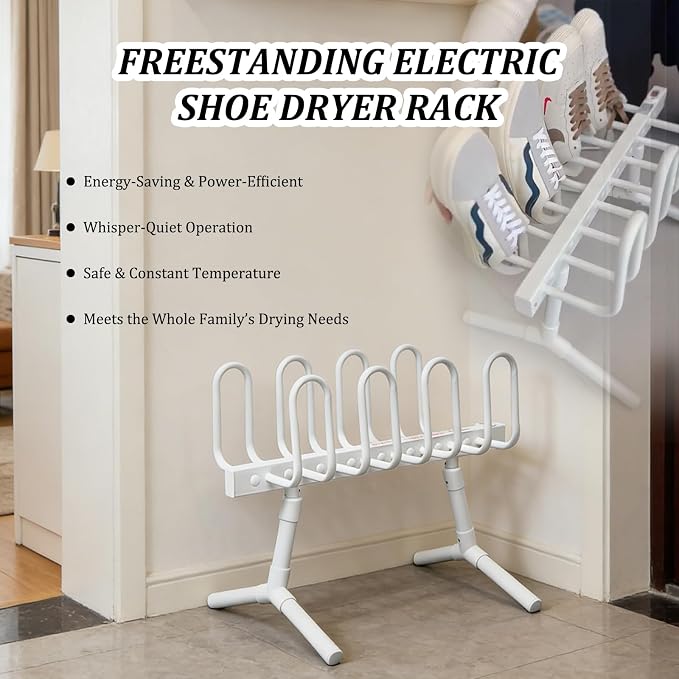 Quick Shoe Dryer & Boot Dryer, Shoe Drying Rack, Shoe Heater, Portable Shoe - Image 4