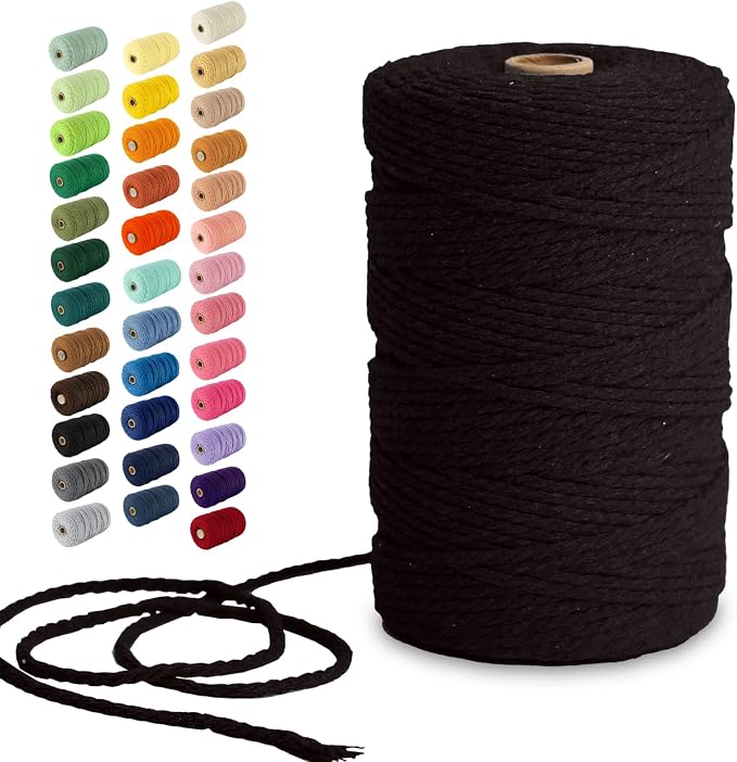 Nook Theory Macrame Cord - 3mm 220 Yards Cotton Rope by NookTheory