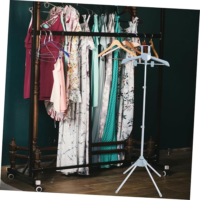 Happyyami Foldable Garment Steamer Hanger Adjustable Height Portable Clothes - Image 4