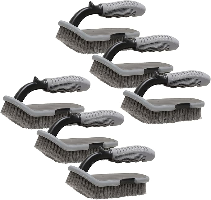 EvaClean Heavy-Duty 7 Inch Scrub Brushes, Stiff Bristle Cleaning Brushes by Evaclean