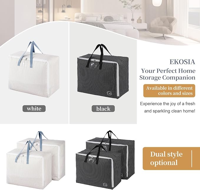 118L Storage Bag for Clothes, Comforters, Stuffed Toys, Jackets - Image 9