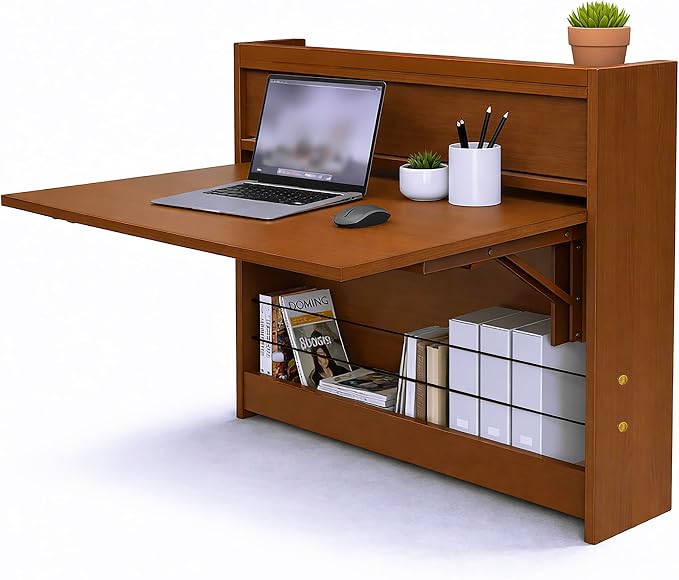 Wall Mounted Desk 31 Inches, Folding Table by Unknown