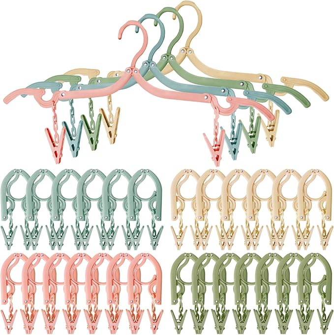 26Pcs Travel Hangers Foldable by Qneiaym