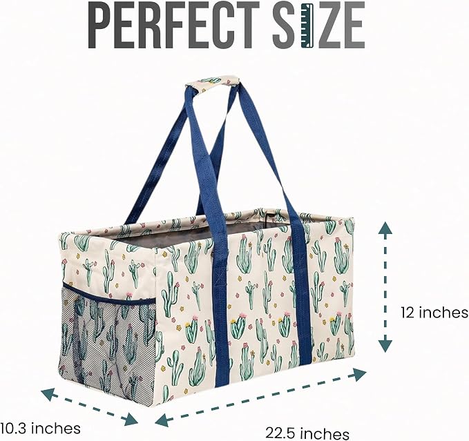 Extra Large Utility Tote Bag, Oversized Collapsible Reusable Wire Frame - Image 4