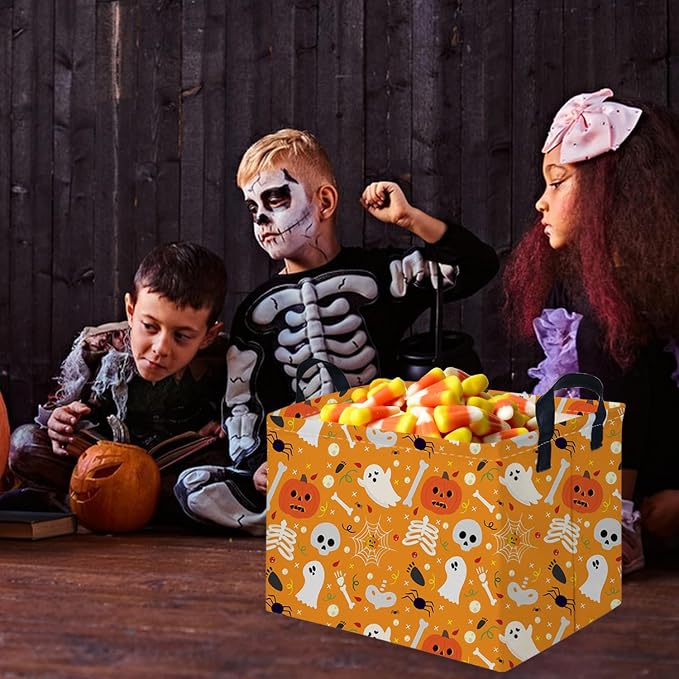 Rectangular Halloween Basket, Trick or Treat Basket - Image 5