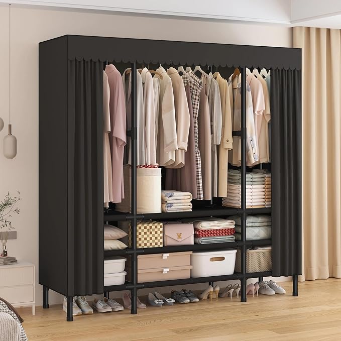 Portable Closet, Garment Rack, Heavy Duty Clothes Rack - Image 2