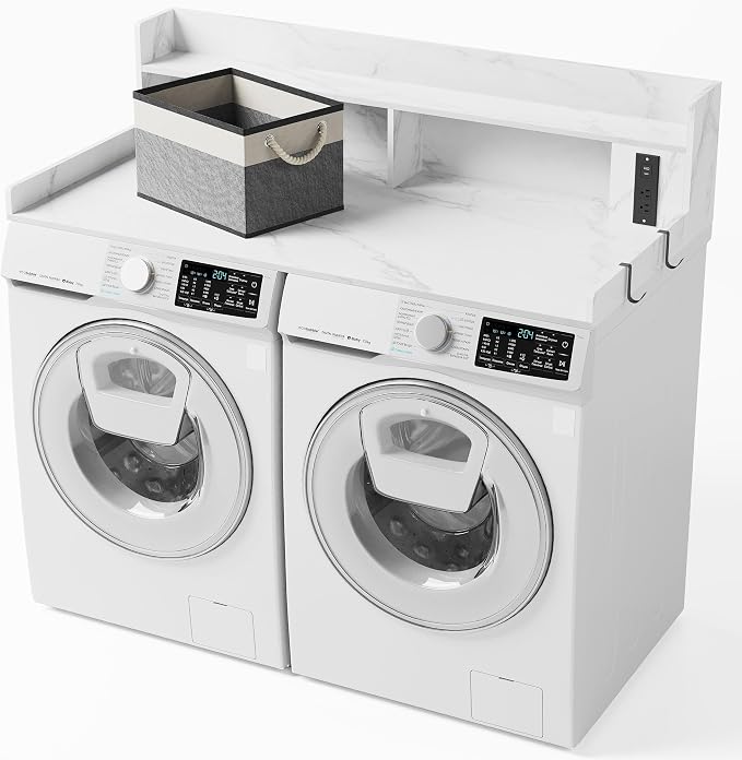Upgraded 2-Tier Washer and Dryer Countertop - Image 8