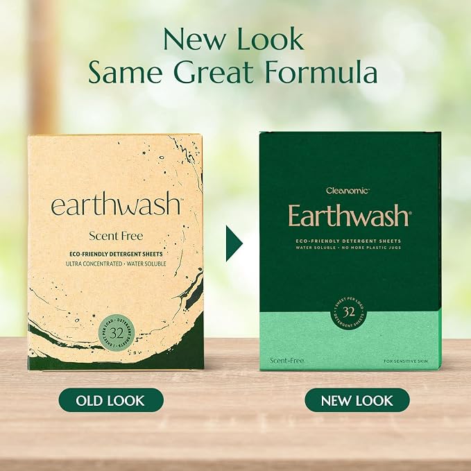 earthwash Laundry Sheets, Scent-Free, The Perfect Plastic Free Detergent Strips - Image 2