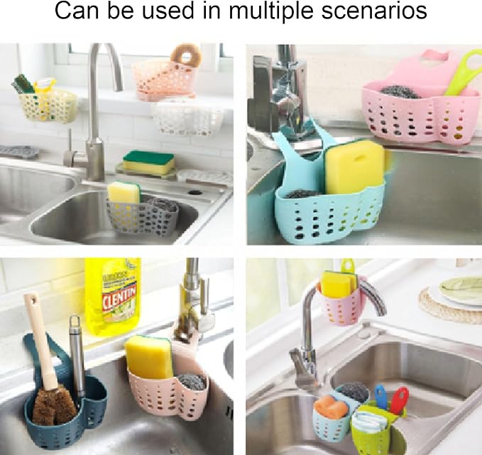 Sponge Holder For Sink, Silicone Construction, 12.3x10.5x9cm, Saddle Sponge - Image 3