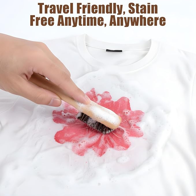 3 Pcs Laundry Stain Brush, Wood Laundry Stain Brush - Image 6
