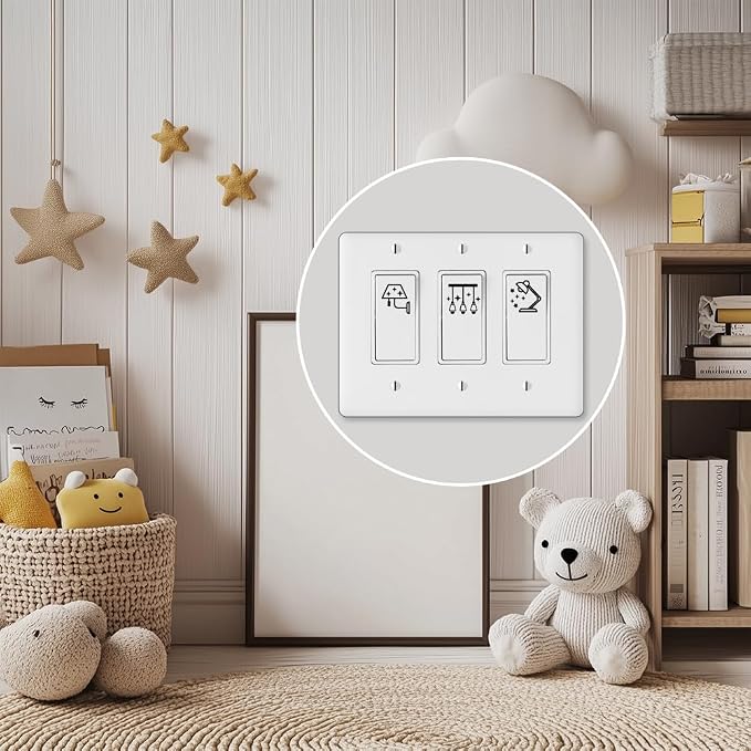 400 Pcs Light Switch Sticker Labels, 20 Designs Transparent Switch ID Stickers - Image 6