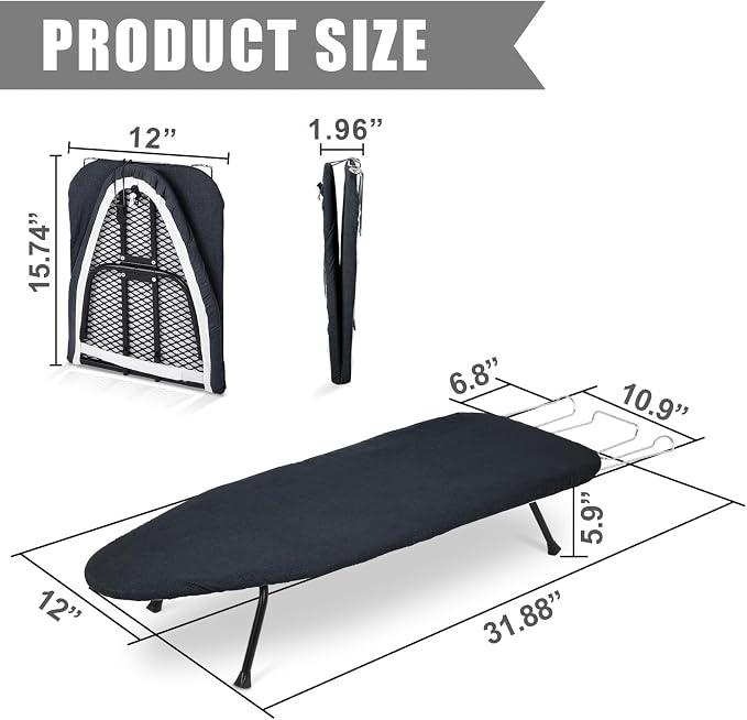 Tioncy Metal Foldable Tabletop Ironing Board - Image 5