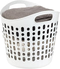 IRIS USA Laundry Basket Hamper, 27L Flexible Portable Plastic Dirty Clothes Bag by IRISUSA