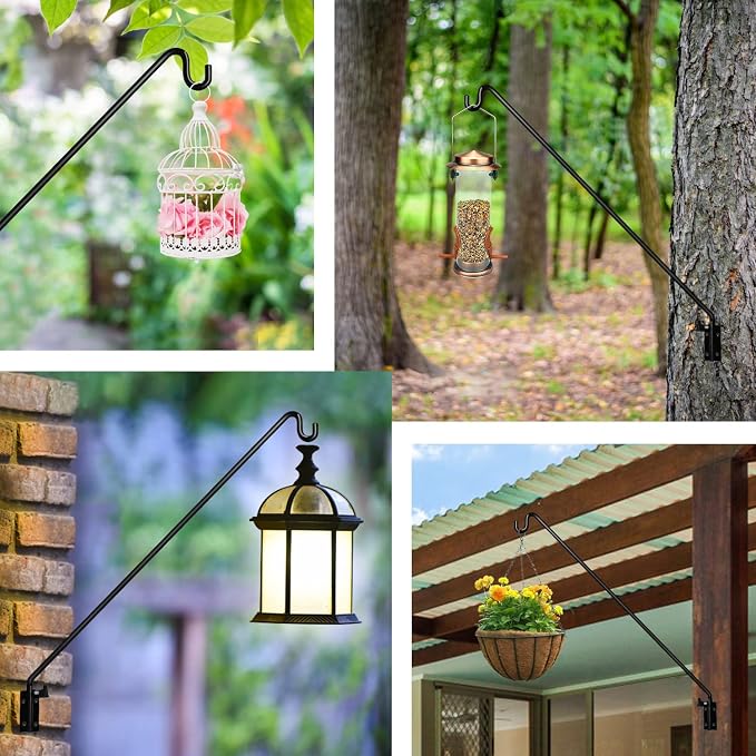 MIXXIDEA 2 Packs Heavy Duty Extended Reach Wall Mounted Deck Hook Wall Pole - Image 6