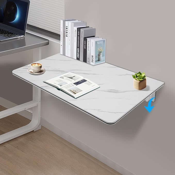 31.5in×19.69in Wall Mounted Folding Table, Wall Mount Fold Down Table, Hanging - Image 4
