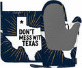 Mxocom Don't Mess with Texas Oven Mitt and Pot Holder with Silicone Cool Quote by Mxocom