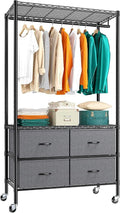 Raybee Rolling Clothes Rack for Hanging Clothes, Clothing Rack by Raybee