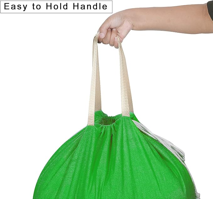 Heavy Duty Laundry Bag with Drawstring and Handle, Extra Large Travel Dirty - Image 3