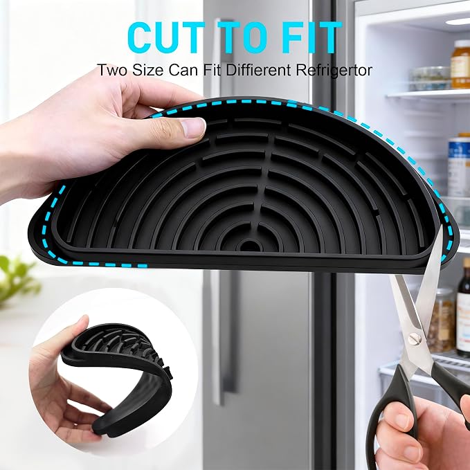 2 Pack Silicone Refrigerator Drip Tray Catcher – Universal Fridge Water and Ice - Image 8
