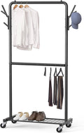 Simple Houseware Double Rod Garment Rack by SimpleHouseware