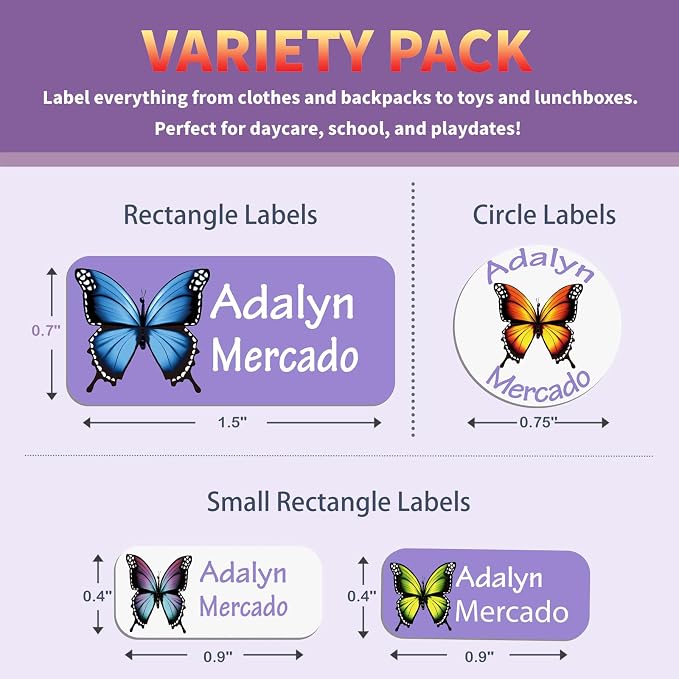 Custom Personalized Name Labels - Image 2