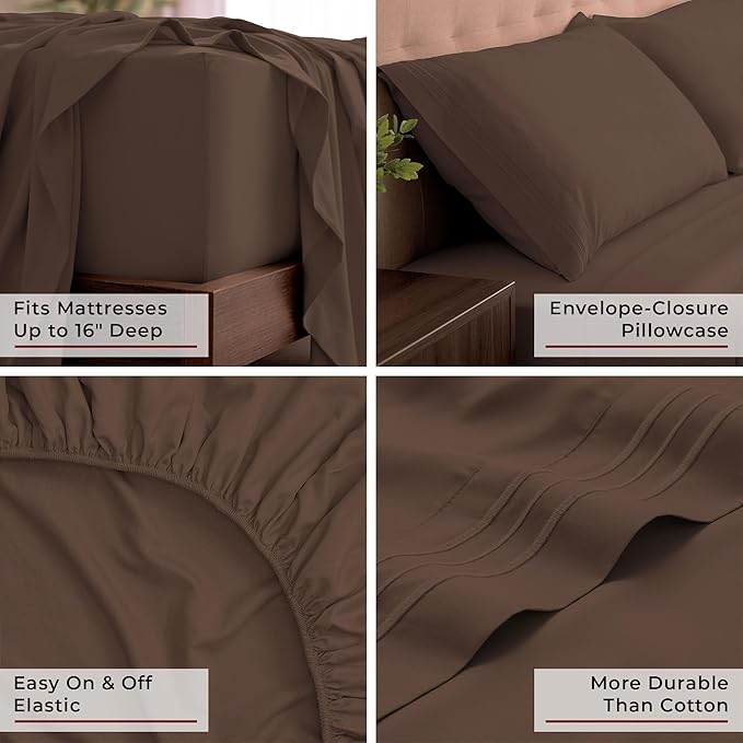 Mellanni California King Sheets Set - Image 5