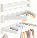Wall Mounted Clothes Drying Rack 27 inches, Foldbale Laundry Drying Rack 6 Rods by Unknown