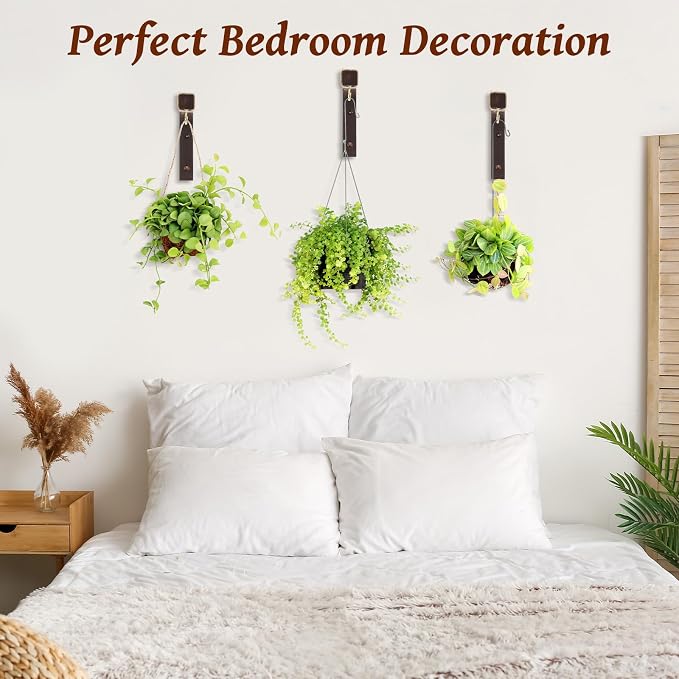 Geelin 4 Pack Wooden Plant Hanger - Image 5