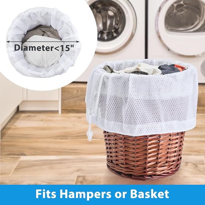 1Pack XL Heavy Duty Mesh Laundry Bag, Machine Washable Large Dirty Clothes - Image 6