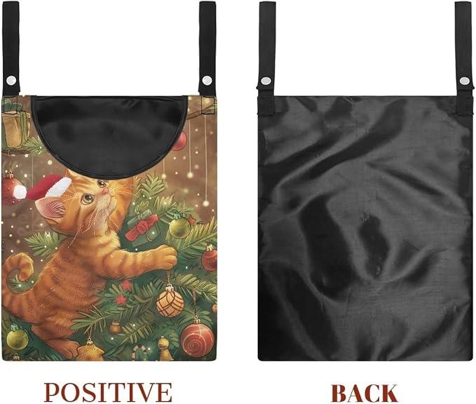 Christmas Cat Clothespin Bag - Image 7