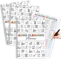 4Pcs Adhd Cleaning Planner Schedule and Checklist Organizer, Daily Weekly by Anynve