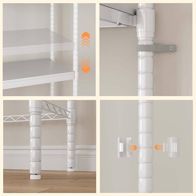 GAOMON Over The Washer and Dryer Storage Shelf, 5-Tier Adjustable Laundry - Image 6