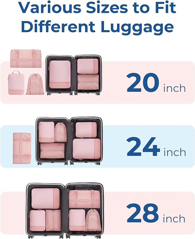 BAGSMART Hanging Compression Packing Cubes - Image 4