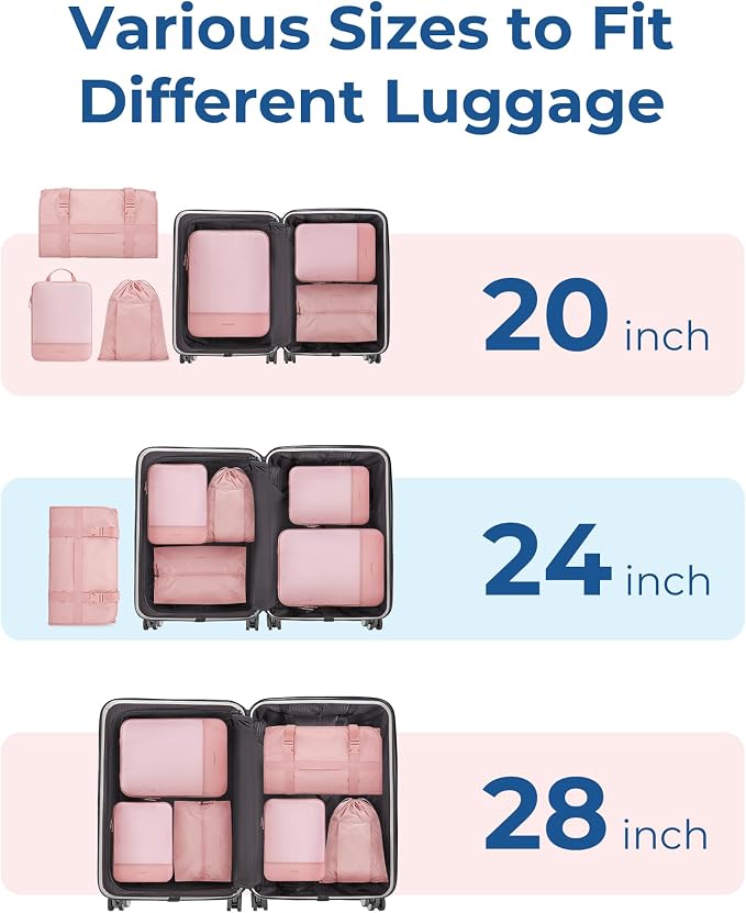 BAGSMART Hanging Compression Packing Cubes - Image 4