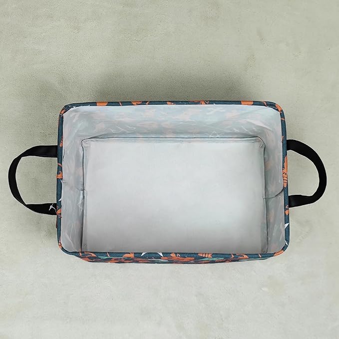 LANGYASHAN Rectangular Halloween Ghost Storage Bin Collapse Canvas Fabric - Image 7