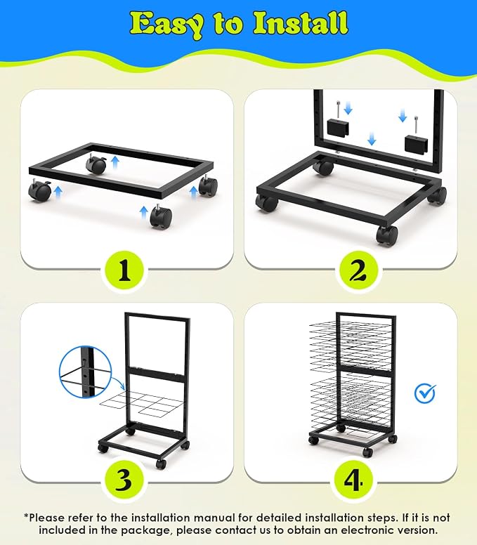 Art Drying Rack 0.138" Thickened Paint Drying Rack Concave Painting Racks - Image 7