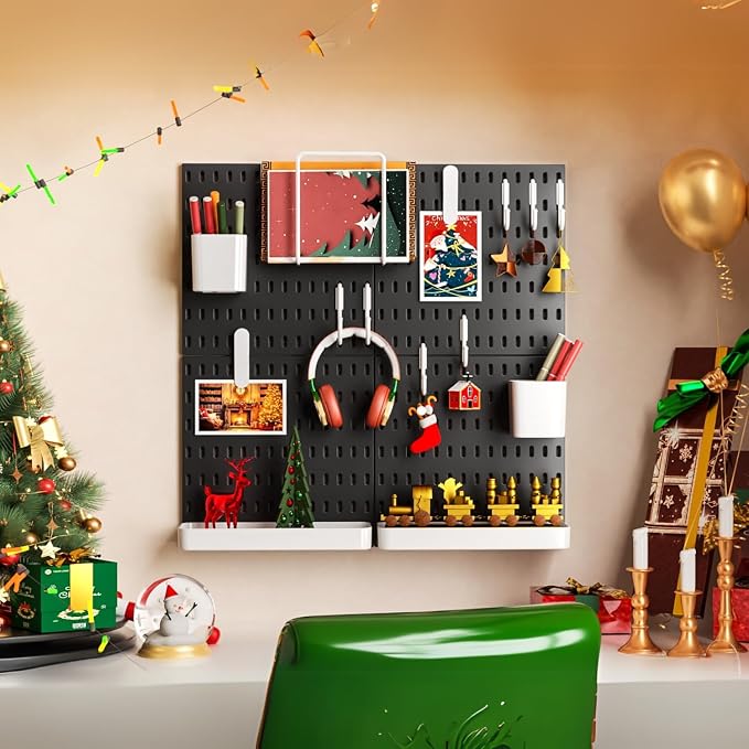 Keepo Peg Board Wall Organizer – Plastic Pegboard Panels, Modular Peg Board - Image 3