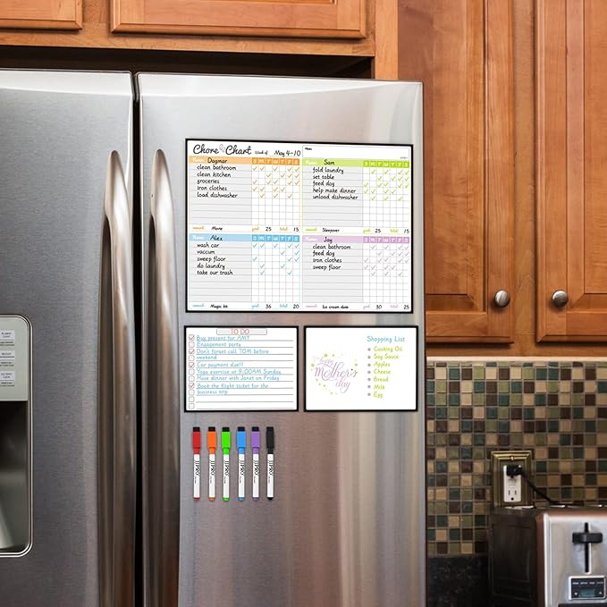JJPRO Magnetic Dry Erase Chore Chart Set - Image 6