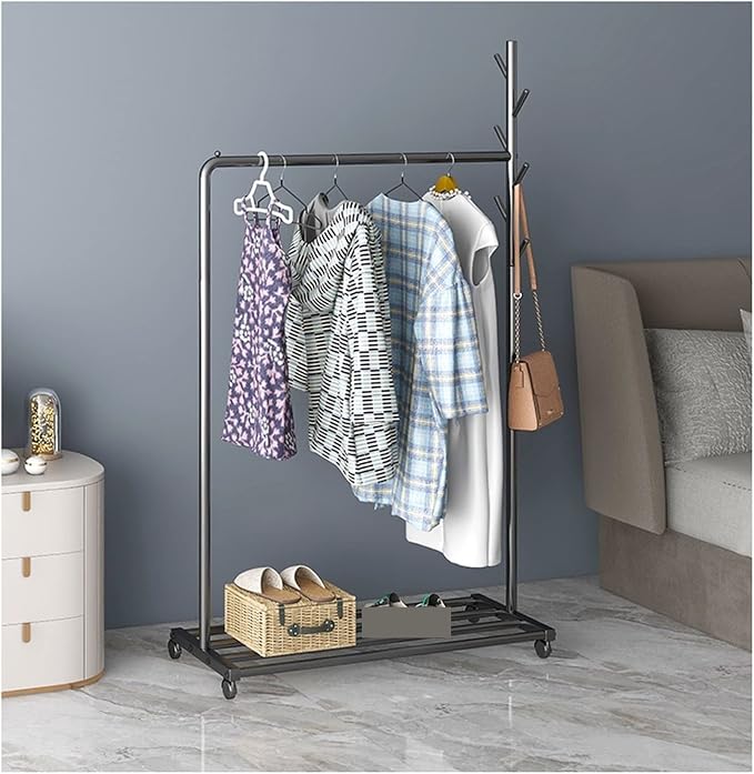 GLigeT Coat Rack Stand Home Floor-Standing Coat Rack Indoor Simple Simple Coat - Image 4