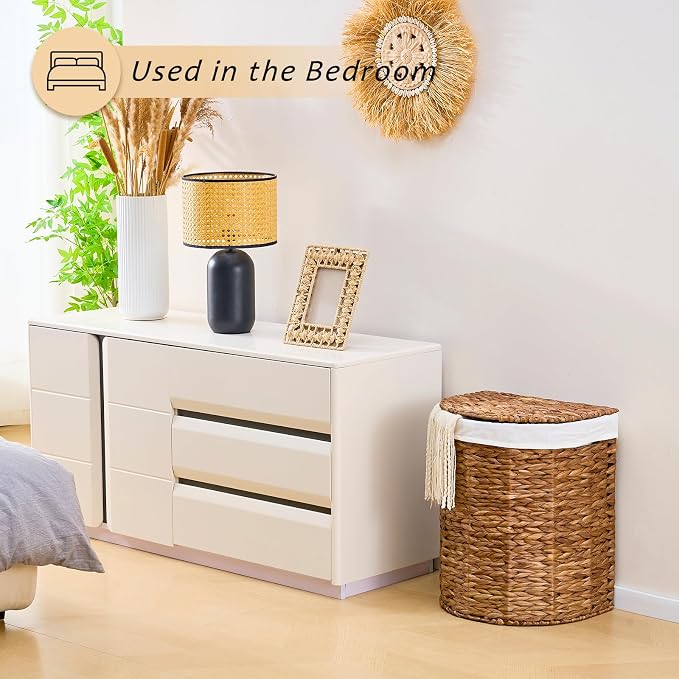 Water Hyacinth Laundry Hamper - Image 4