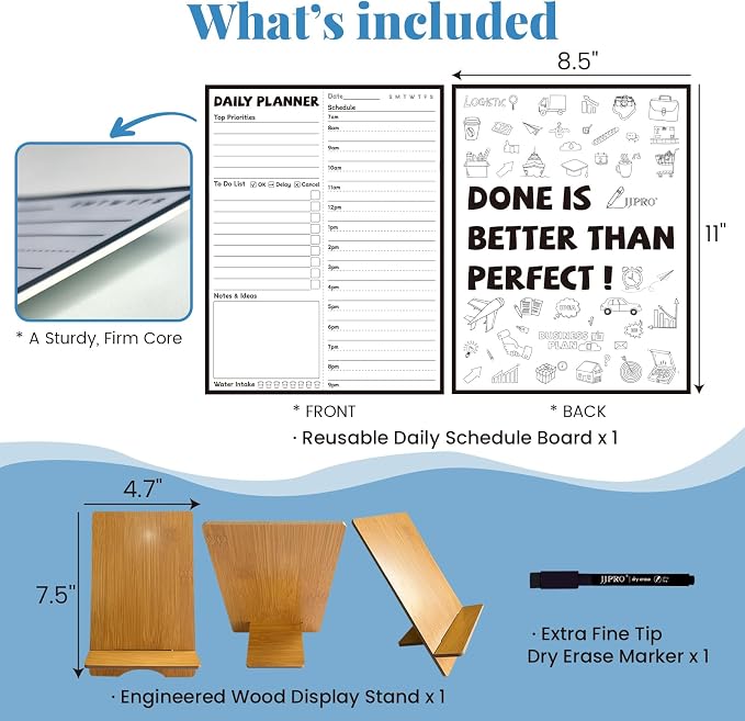 JJPRO Reusable Desktop Daily Planner - Image 2