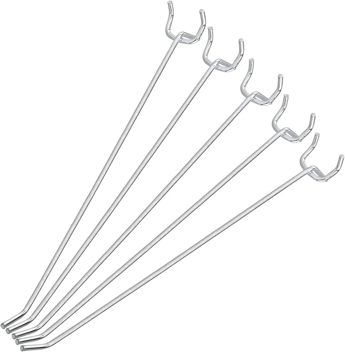 Neiko 53104A 8” Pegboard Hook Organizer Kit, 50 Pack, Hanging Hooks Set by NeikoTools