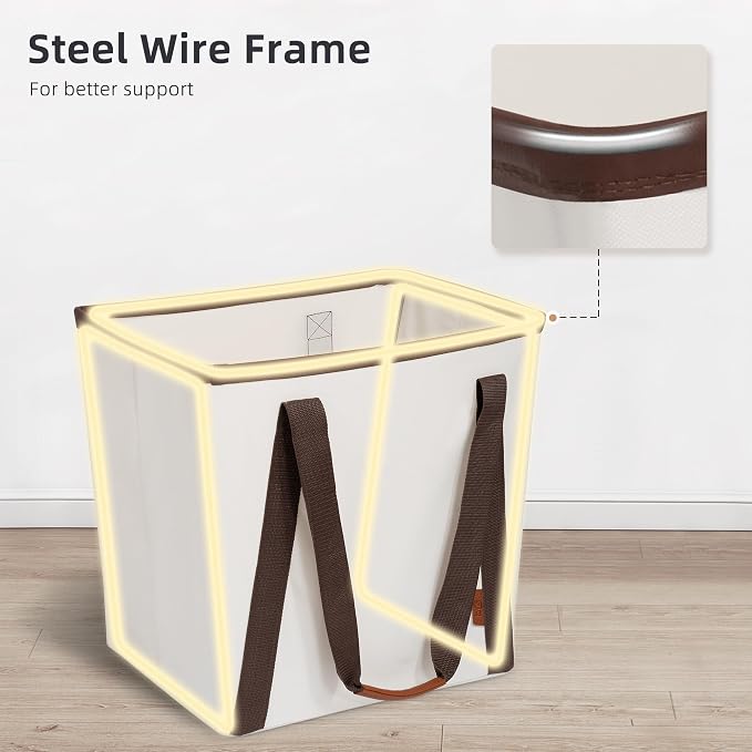 STORAGE MANIAC Collapsible Laundry Caddy, 128L Large Collapsible Laundry Basket - Image 3