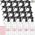 Gerrii 24 Pcs 24oz Plastic Spray Bottle Bulk, Empty Refillable Squirt Bottles by Gerrii