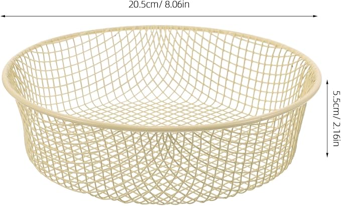 Uonlytech Wire Basket Desktop Storage Organizer Metal Wire Basket - Image 2