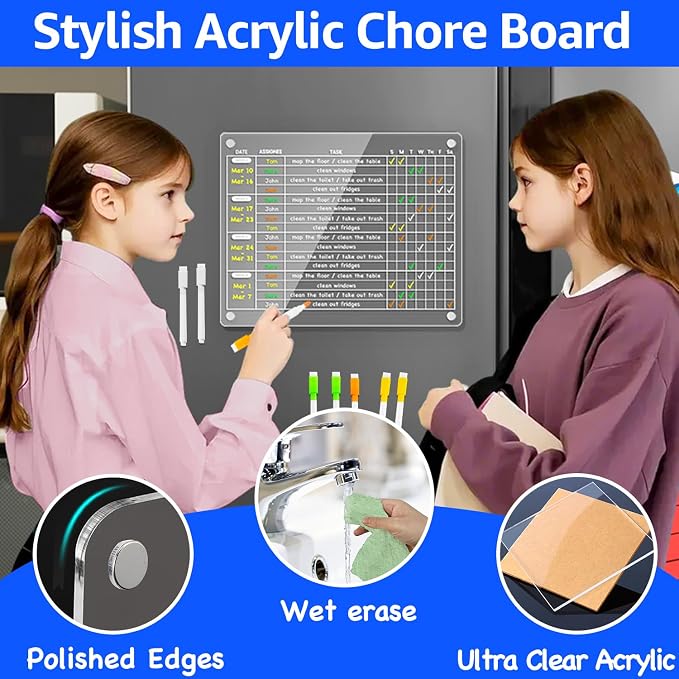 PigPotParty Acrylic Magnetic Monthly Chore Chart - Image 7