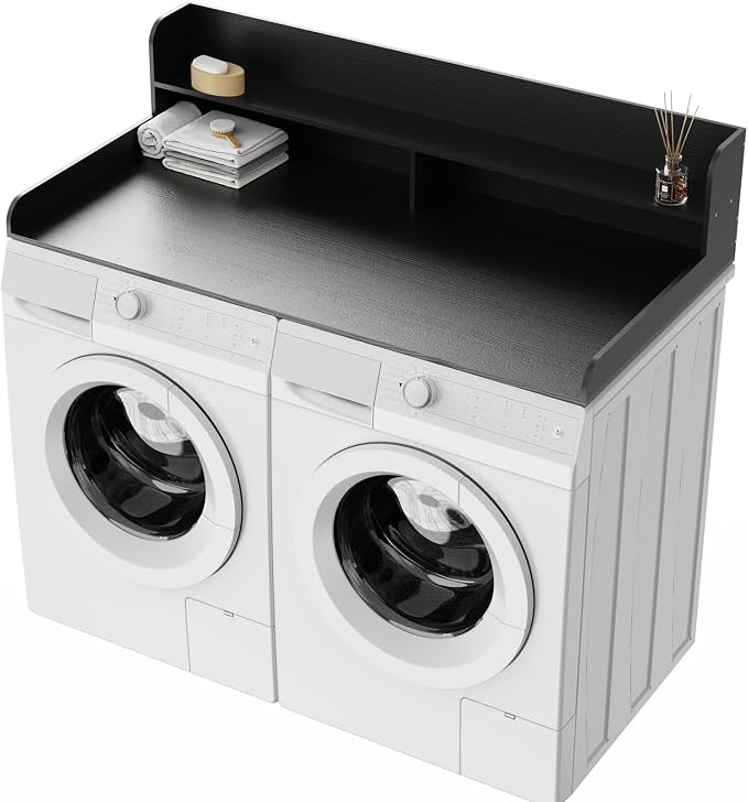 Fabuday 2-Tier Wood Washer Dryer Countertop by Fabuday