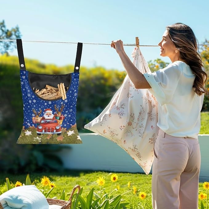 Santa Claus Clothespin Bag - Image 2